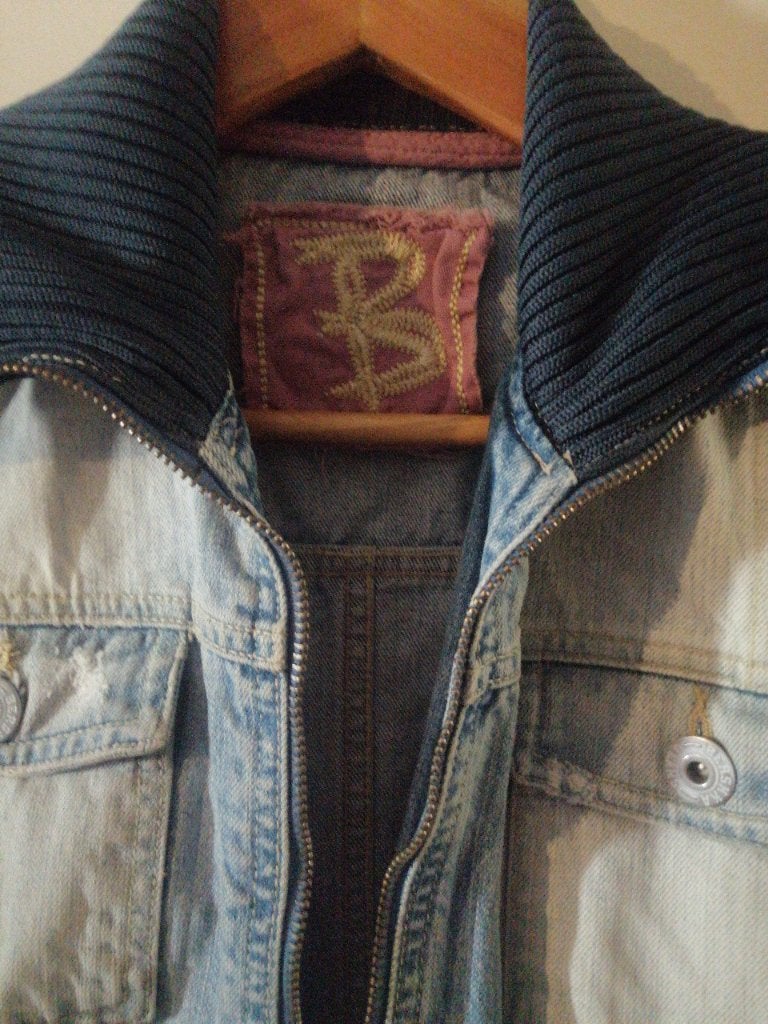 Spijkerjas dames maat L, Ophalen of Verzenden, Zo goed als nieuw, Maat 42/44 (L), Blauw