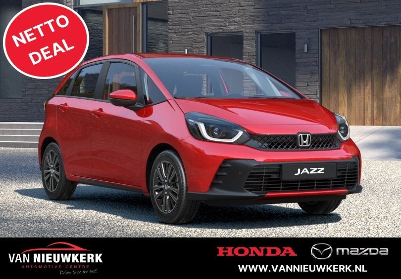 HONDA Jazz 1.5 i-MMD 122pk Hybrid CVT Advance | netto deal v, Auto's, Honda, Automaat, 1498 cc, Zwart, 4 cilinders