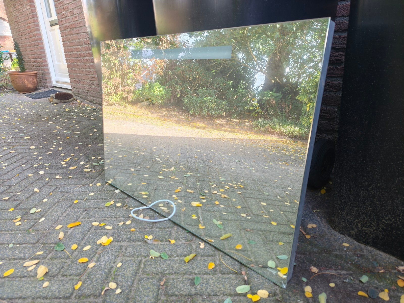 Looox spiegel met verlichting (90x60cm) - gratis af te halen, Ophalen, Gebruikt, 75 tot 100 cm, Minder dan 100 cm