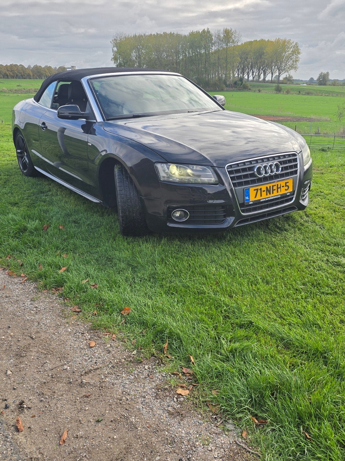 Audi A5 2.0 Tfsi 155KW Cabrio Multitr. 2009 Zwart, 4 cilinders, 4 stoelen, Zwart, 14 km/l