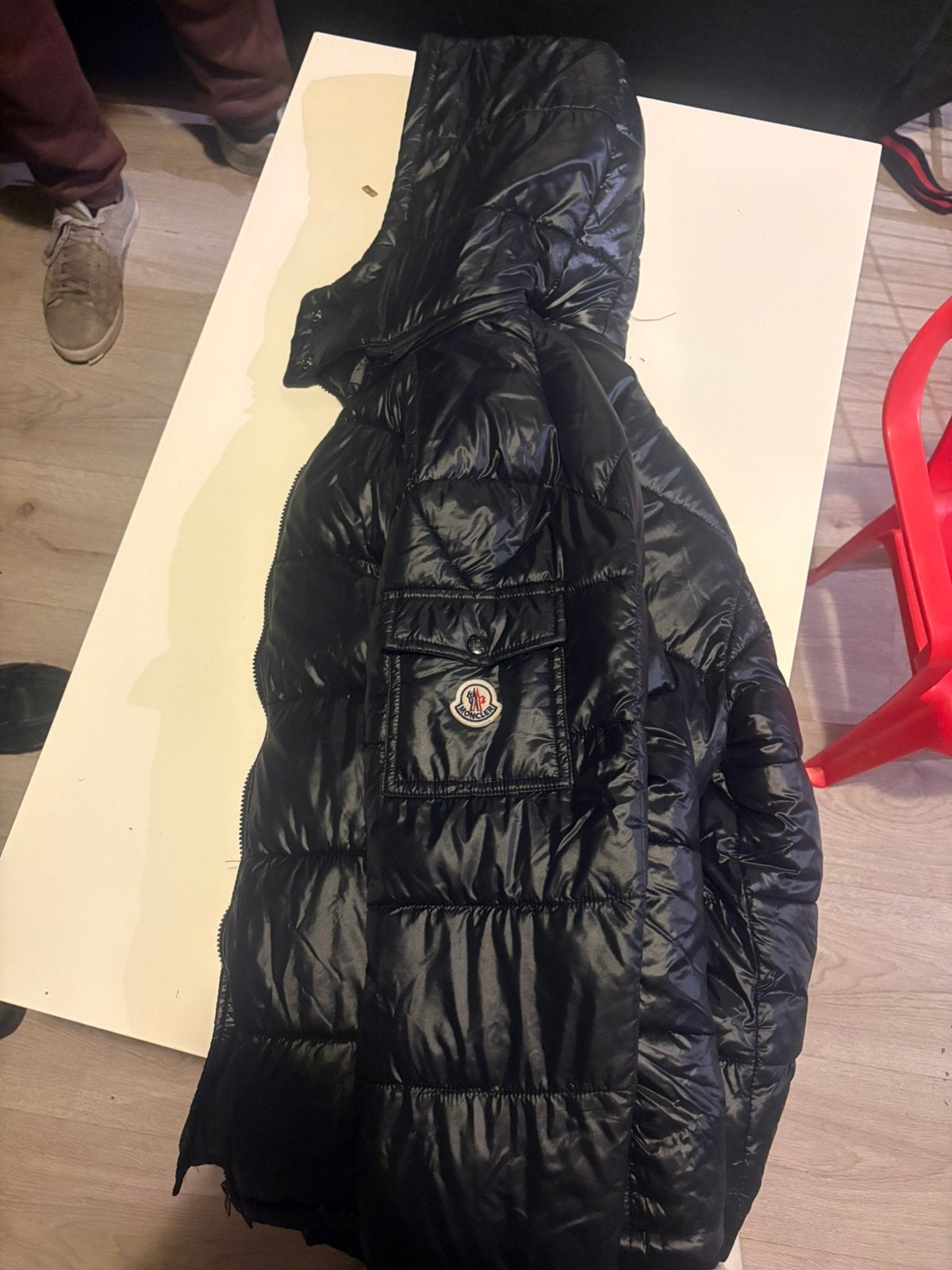 Moncler pufferjack, Kleding | Heren, Ophalen, Zo goed als nieuw, Maat 48/50 (M), Zwart
