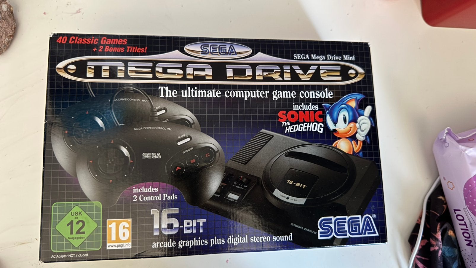 Sega Mega Drive Mini €140, Ophalen of Verzenden, Zo goed als nieuw, Met 2 controllers, Mega Drive