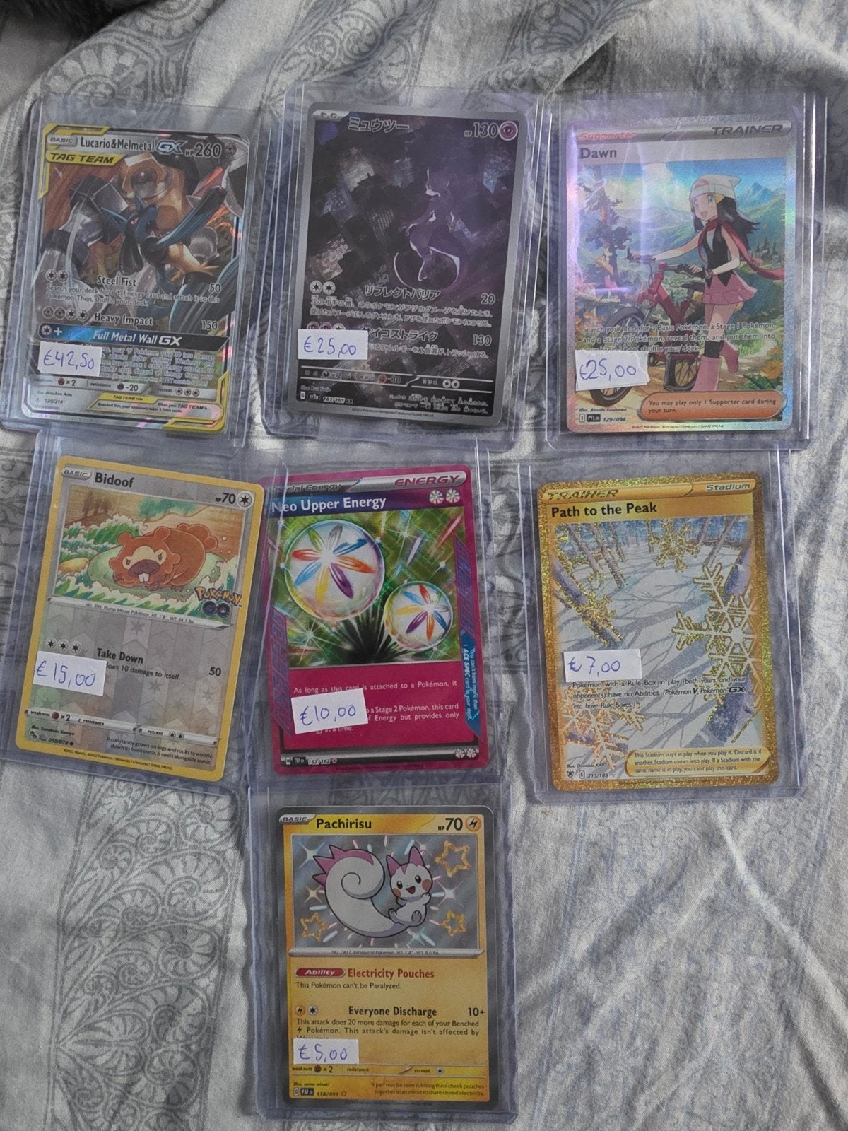 Pokemon TCG singles Te Koop!, Ophalen of Verzenden, Zo goed als nieuw, Meerdere kaarten