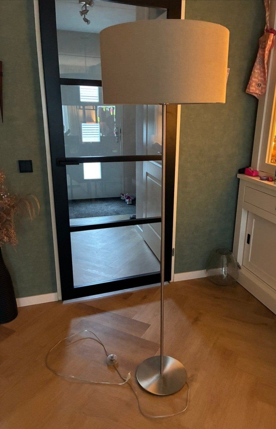 Mooie staande lamp / vloerlamp Van de Heg, Ophalen, Zo goed als nieuw, 150 tot 200 cm
