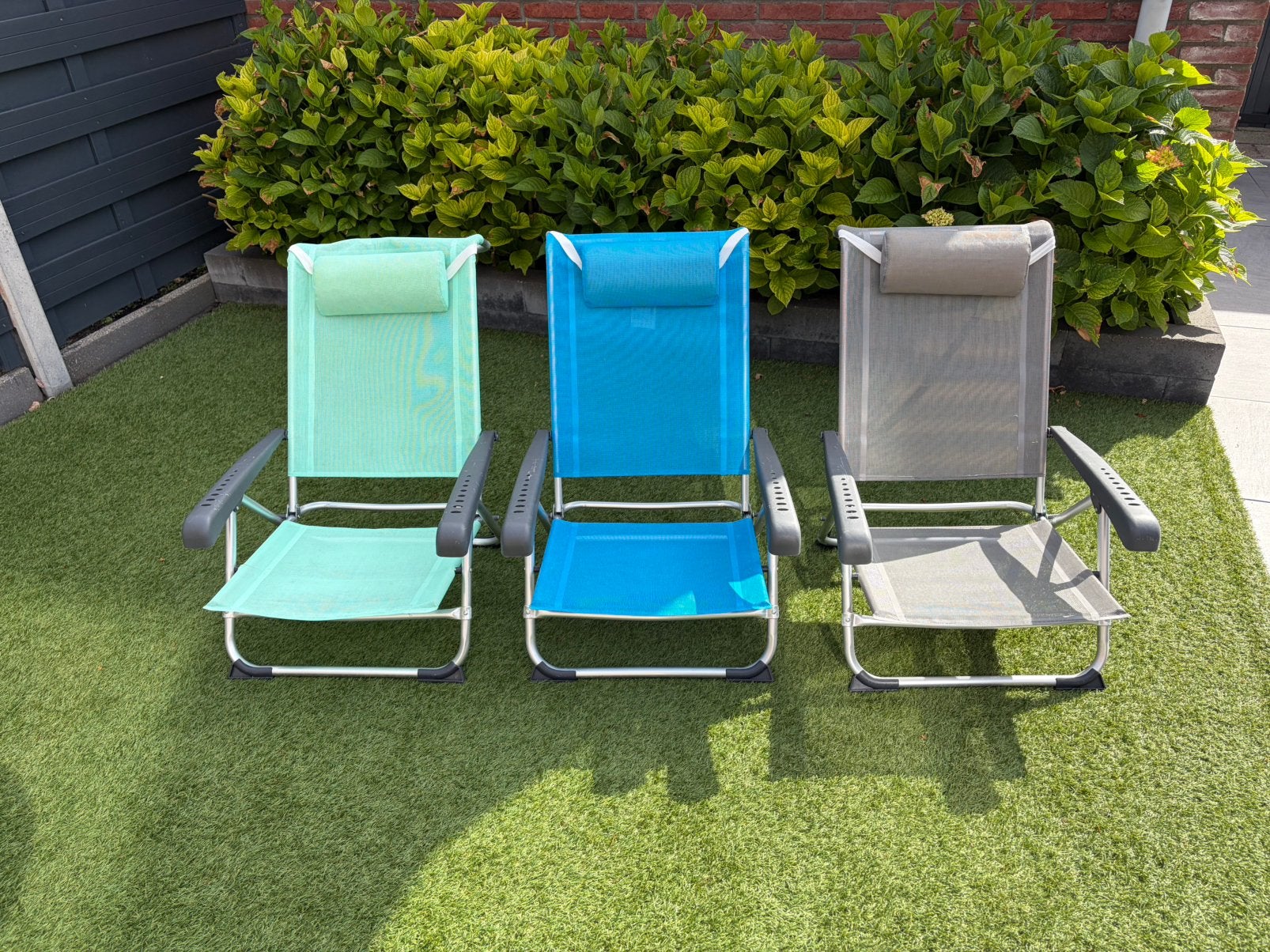 Grijze strandstoel te koop, Ophalen, Zo goed als nieuw, Campingstoel
