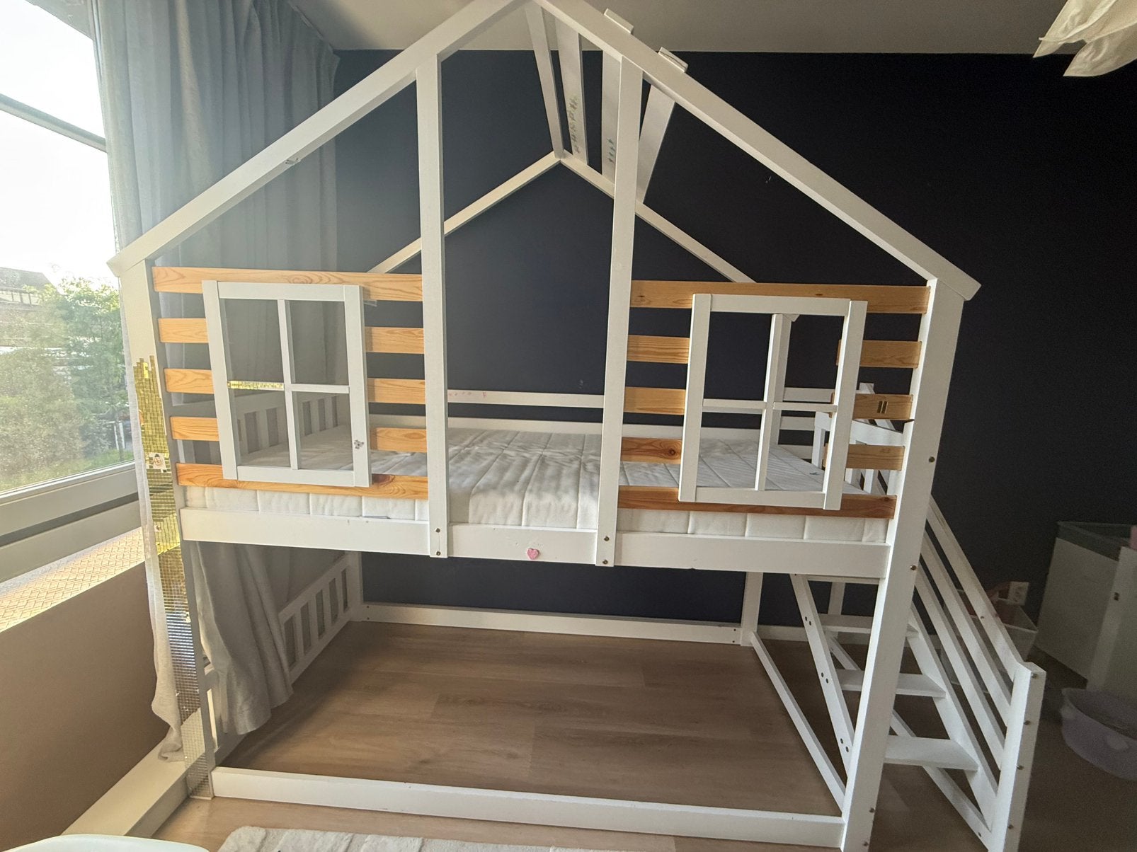 House bed, Ophalen, Gebruikt, 180 cm of meer, 85 tot 100 cm