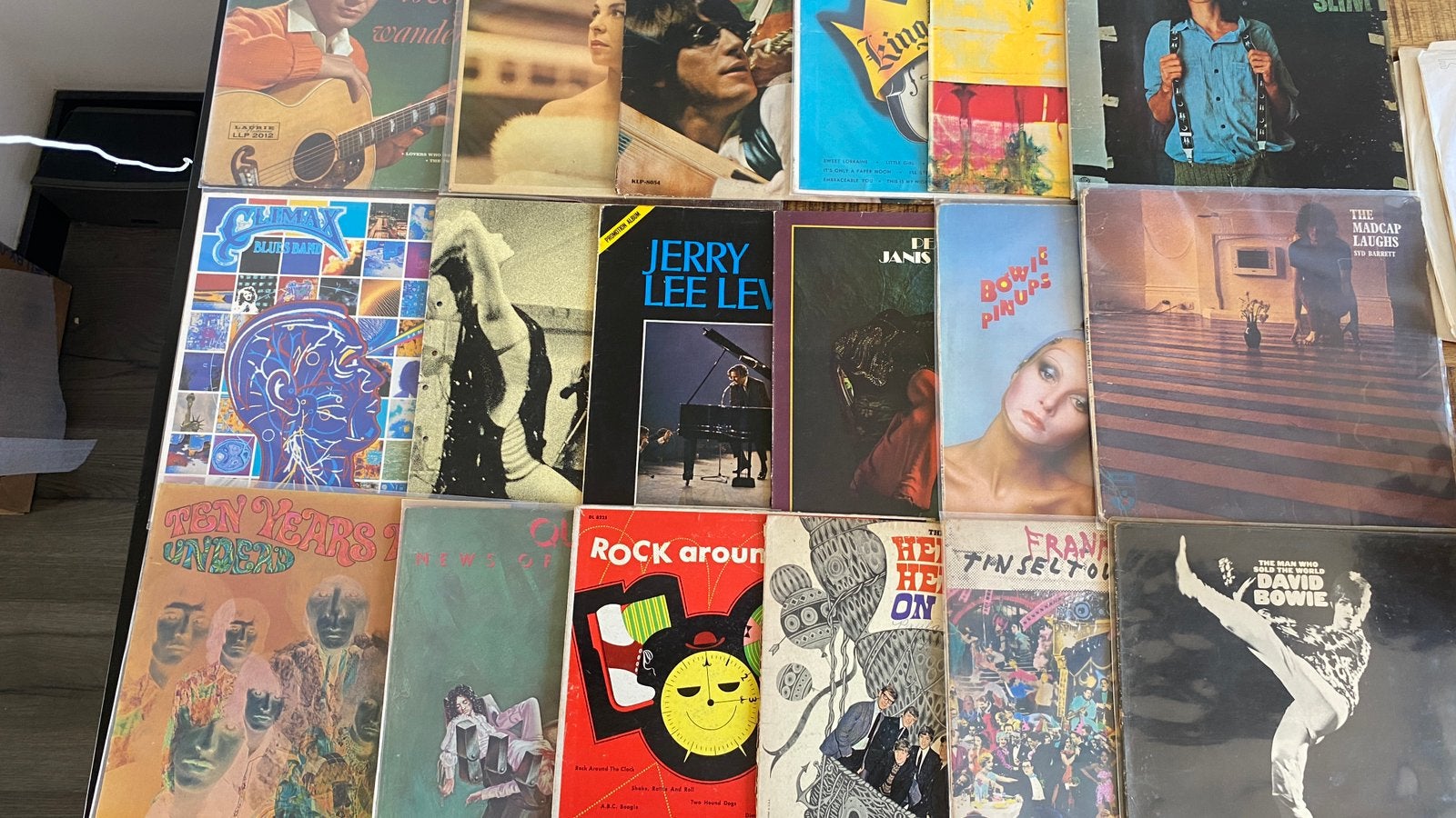 Lp hoezen+ lps queen bowie syd barrett who monkees zappa e.a, Ophalen of Verzenden, Gebruikt, LP