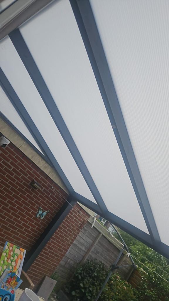 Moderne Veranda/Overkapping met Polycarbonaat Dak, Tuin en Terras, Overkappingen, Ophalen of Verzenden, Nieuw, Veranda
