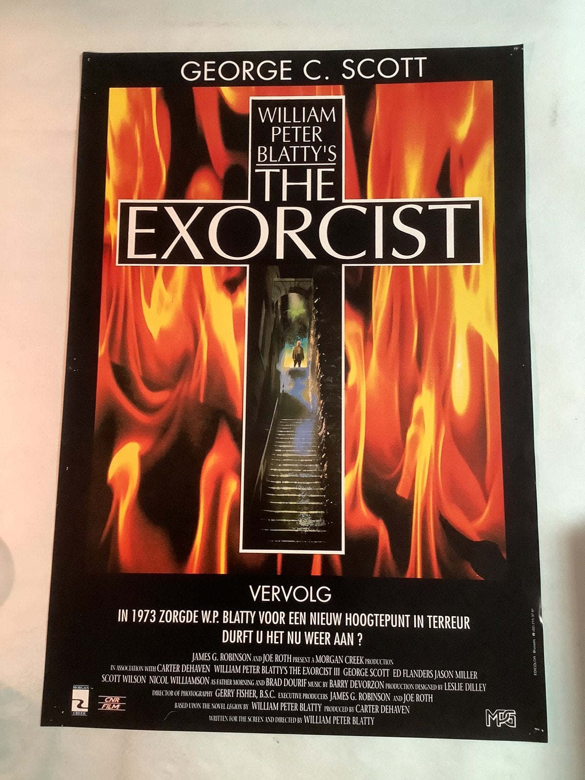 THE EXORCIST   filmposter   40-60 cm    Used, Ophalen of Verzenden, Zo goed als nieuw, A1 t/m A3, Film en Tv