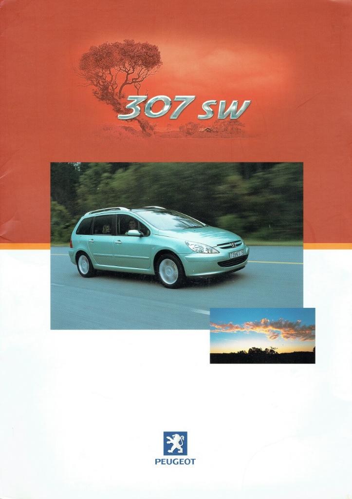 Persmap Peugeot 307 SW (met foto's en cd - 2002), Verzenden, Gelezen, Peugeot
