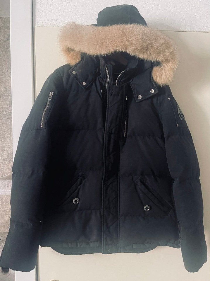Moose Knuckles jas maat S met bondkraag, zo goed als nieuw, Zwart, Ophalen of Verzenden, Zo goed als nieuw, Maat 46 (S) of kleiner