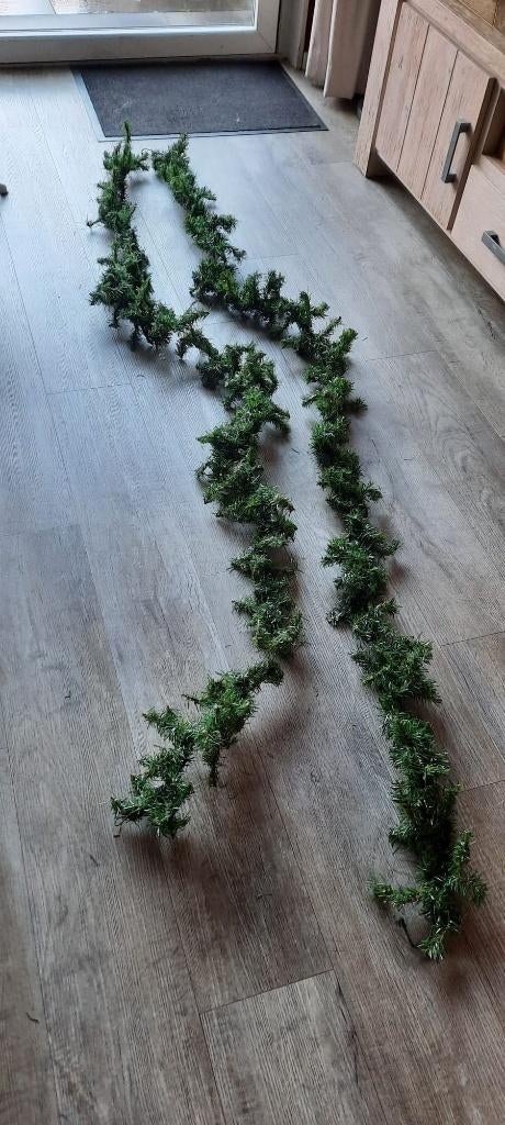 Groene kerstslinger, Diversen, Kerst, Ophalen of Verzenden, Gebruikt