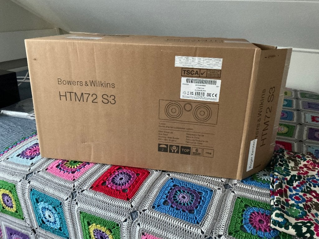 Center speaker B&W, Ophalen, Inclusief kabels, Zo goed als nieuw, 60 tot 120 watt