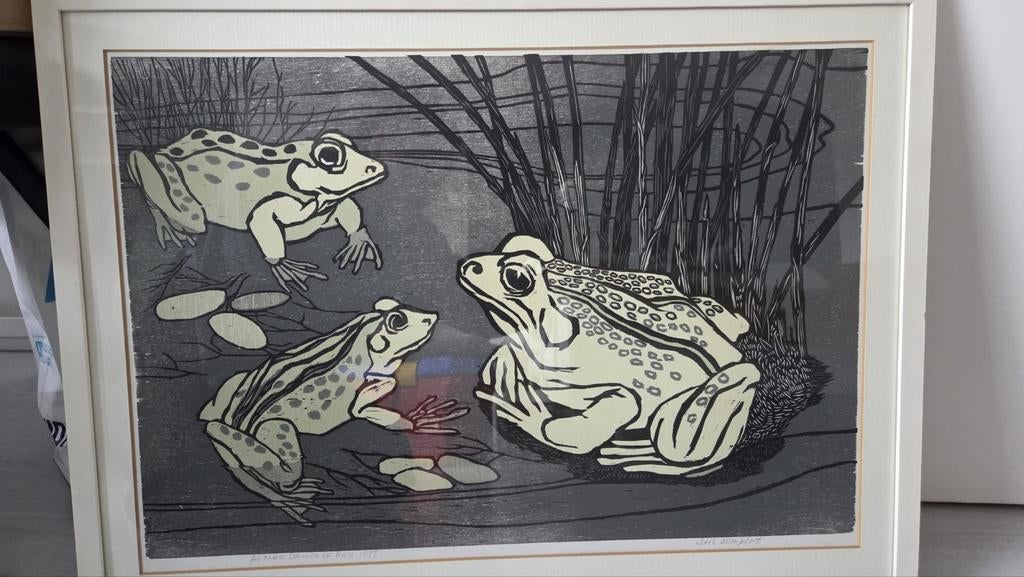 Aimée Crince le Roy - Stil complot (1977), Ophalen, 1950 - 1999, Houtsnede, Flora en Fauna