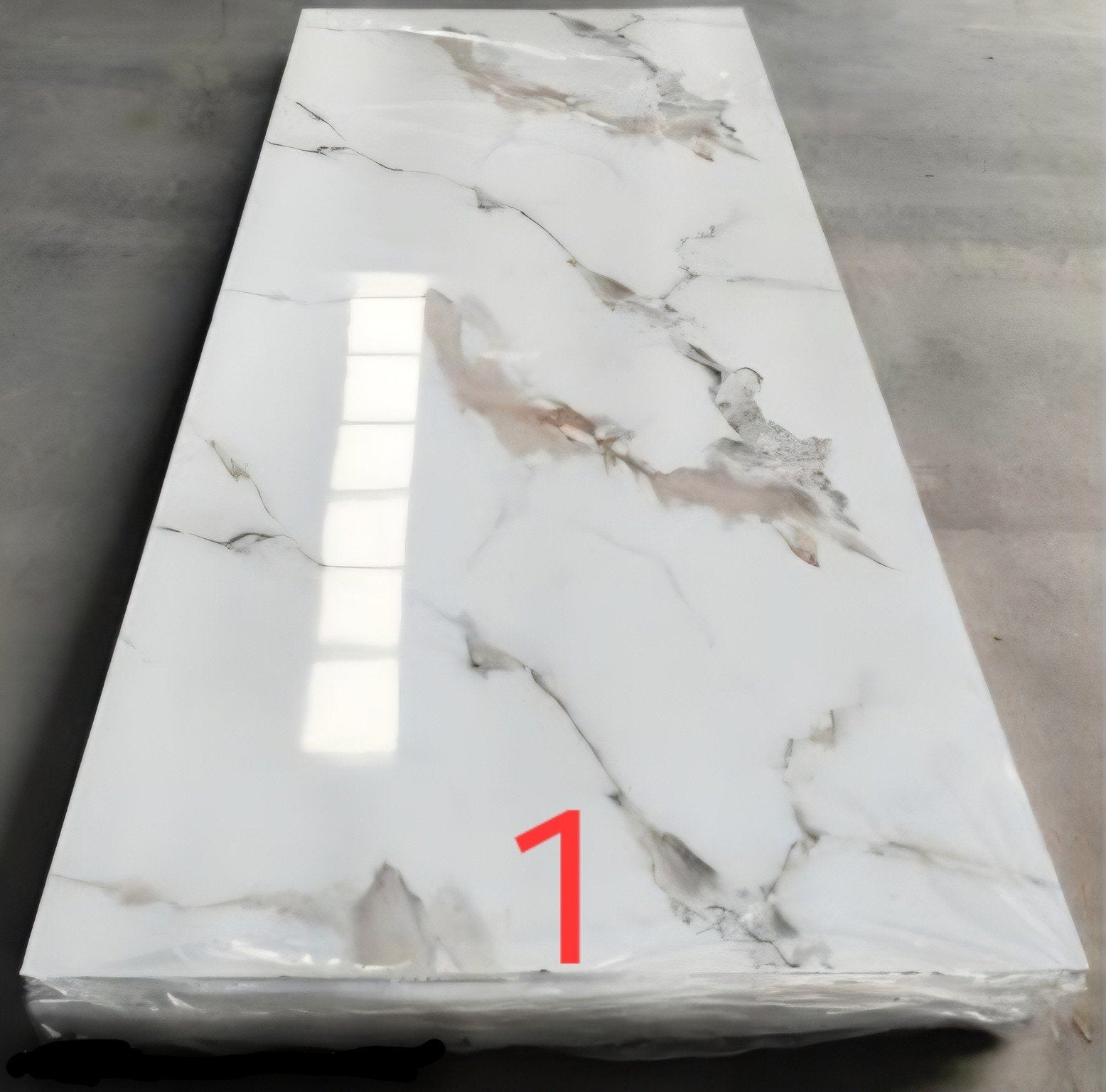 PVC Wandpaneel Marmerlook 270x122 cm, Ophalen of Verzenden, Nieuw, Overige materialen, Minder dan 20 mm
