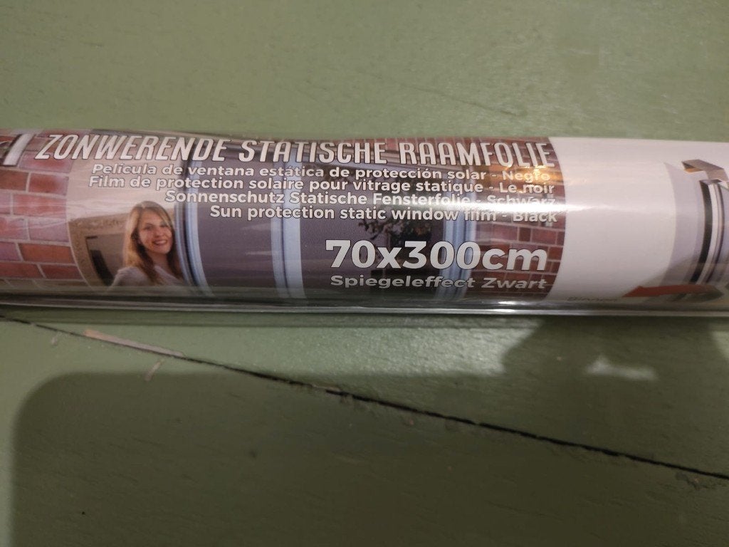 Raamfolie zonwerend HR++, Ophalen, Gevelraam of Ruit, Minder dan 80 cm, Nieuw