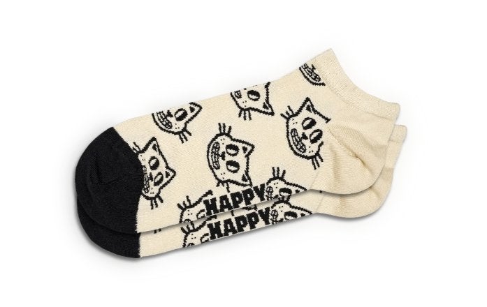 Happy Socks - Cat Low Sock maat 41-46, Overige kleuren, Nieuw, Overige maten, Ophalen of Verzenden