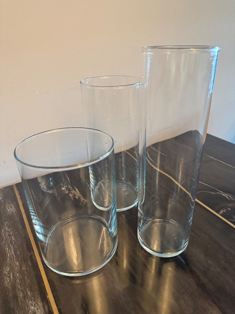 Cilinder vazen IKEA, Ophalen, Zo goed als nieuw, Transparant, Glas
