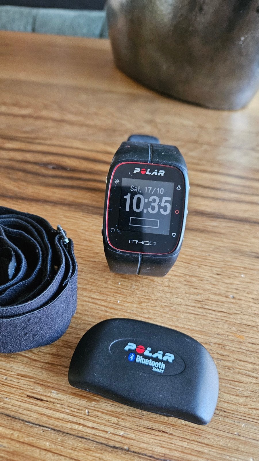 Polar M400 GPS-sporthorloge met H7 hartslagband, Gebruikt, Zwart, Ophalen of Verzenden, Waterdicht