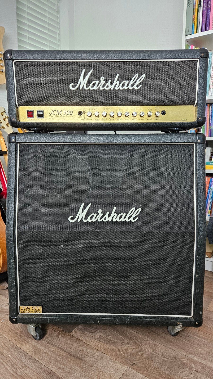 Marshall JCM 900 50W Hi Gain Dual Reverb gitaarversterker, Ophalen, Gebruikt, Gitaar, 50 tot 100 watt