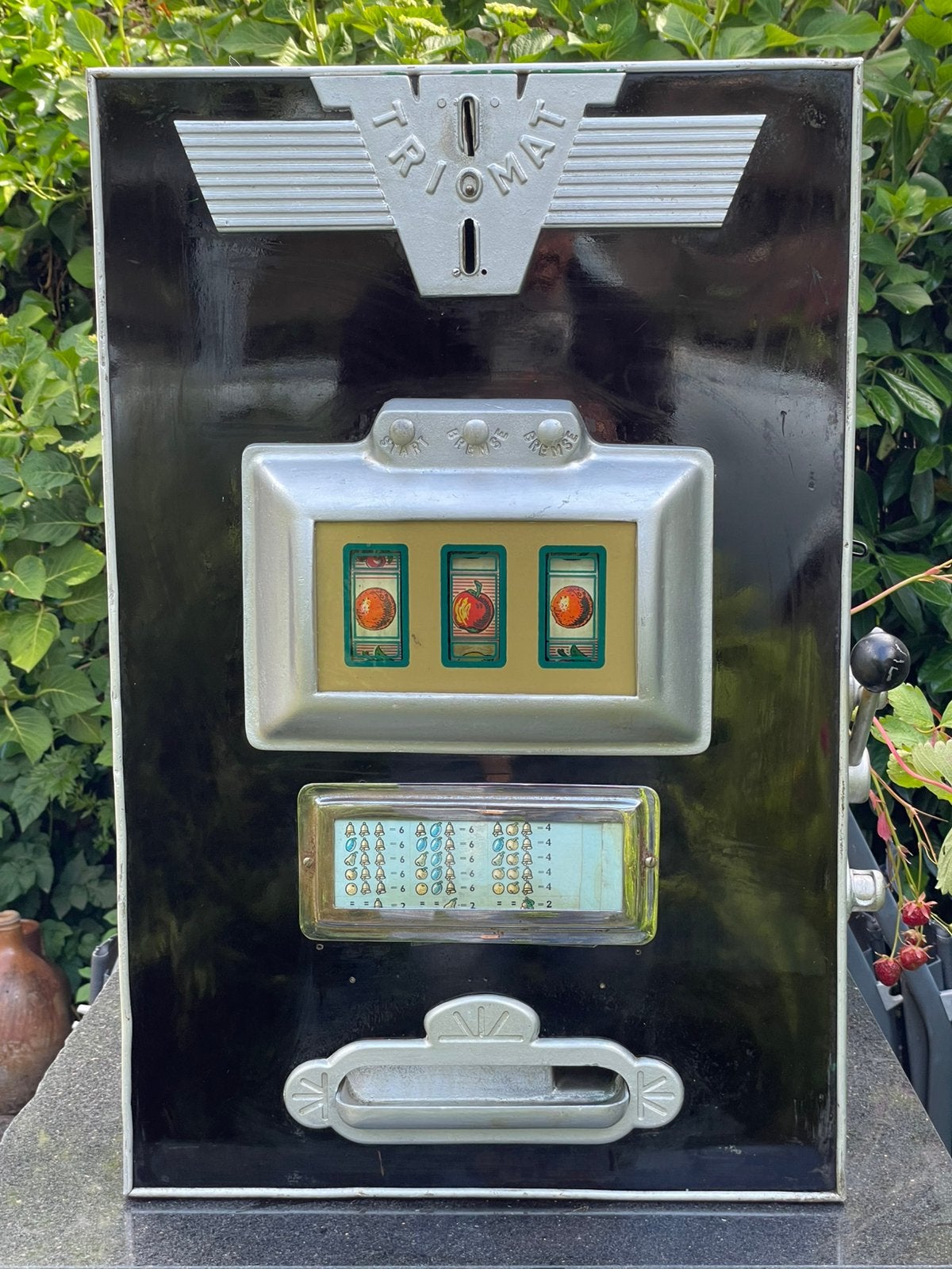 Oude gokkast Beromat / Triomat, Verzamelen, Automaten | Gokkasten en Fruitautomaten, Ophalen, Gebruikt, Overige munten, Triomat