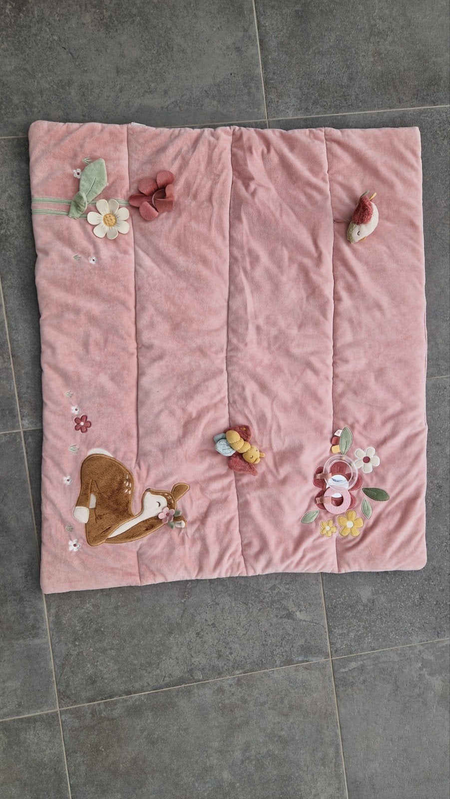 Little Dutch Speelkleed Roze met Herten en Bloemen, Ophalen, Zo goed als nieuw