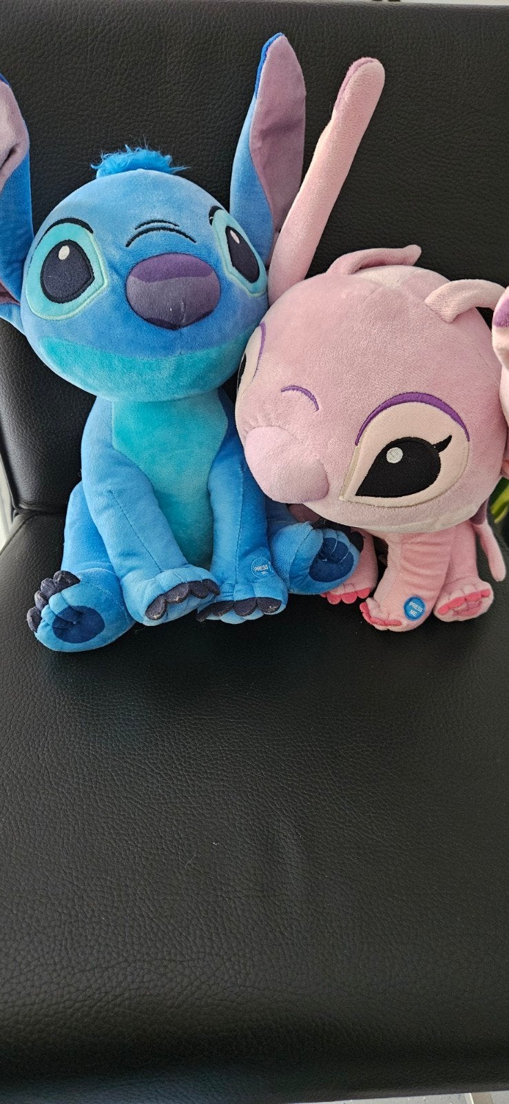 Originele Disney Stitch & Angel Knuffels Geluid (30-35cm), Disney, Disney, Overige typen, Met geluid