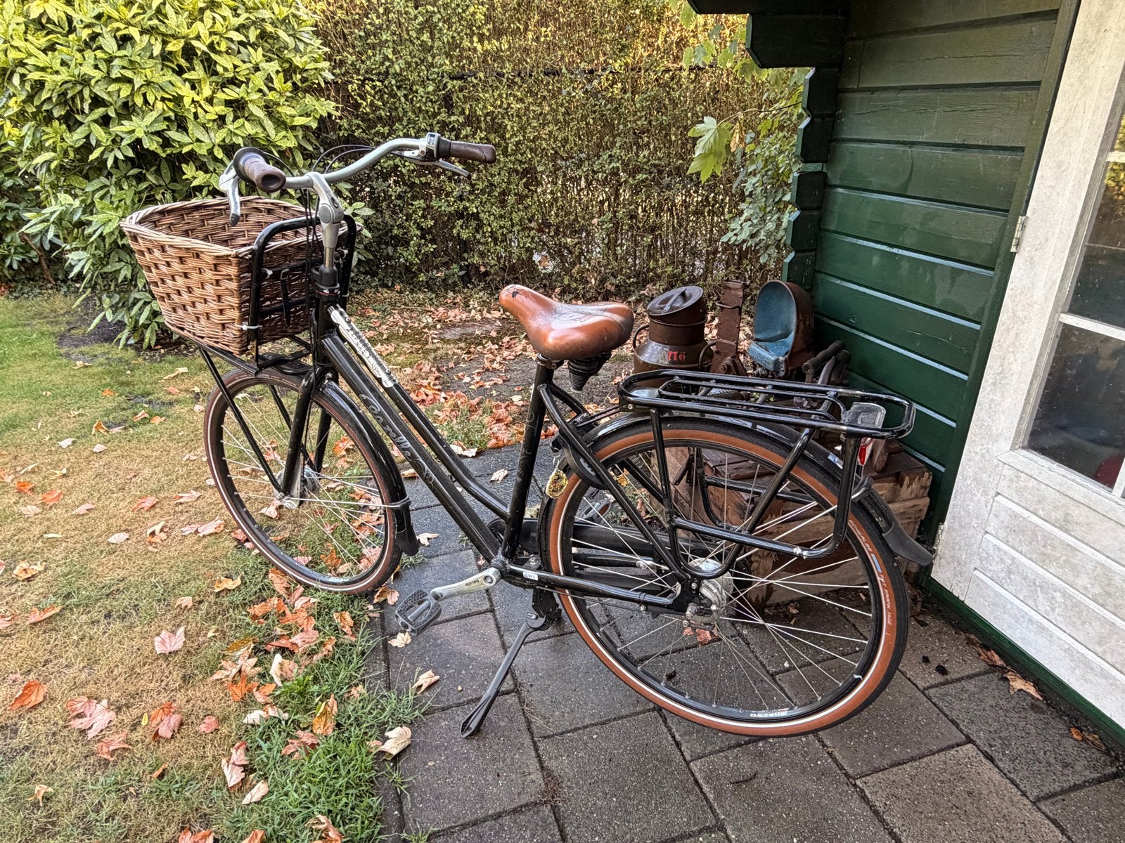 Gazelle fiets met nieuwe banden en verlichting, Ophalen, Velgrem, Versnellingen, Gazelle