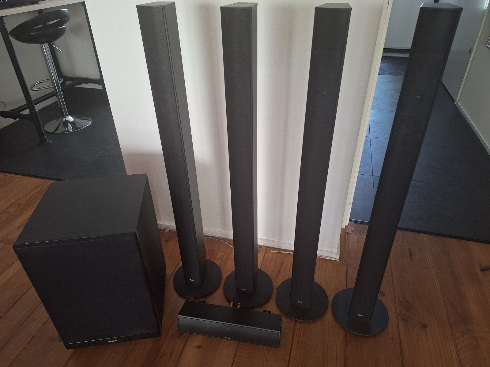 Teufel Columa 300 MK2 "5.1-Set L" Home Cinema set, Gebruikt, 70 watt of meer, 5.1-systeem, Overige spelers