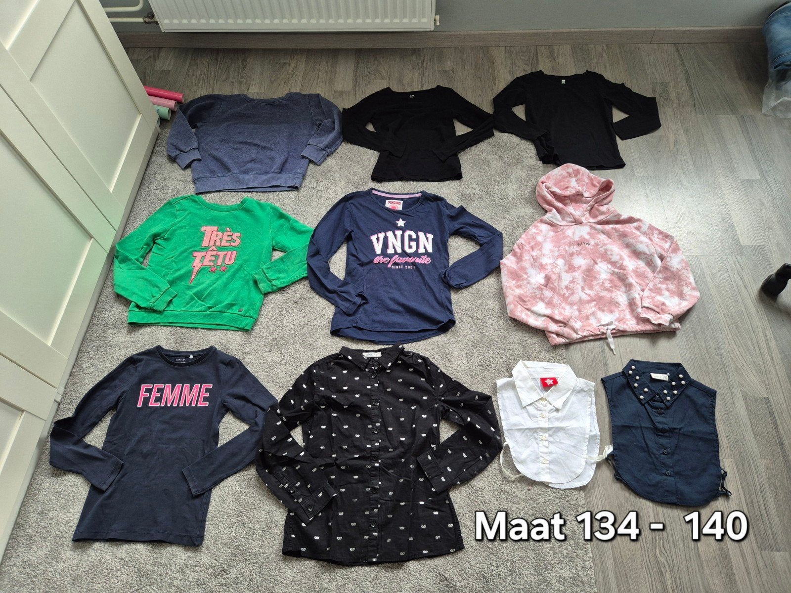 pakket maat 134 - 140, Kinderen en Baby's, Meisje, Ophalen of Verzenden, Zo goed als nieuw, Setje