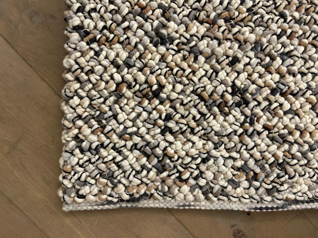 Vloerkleed Marble 29501 van Brink & Campman 370x370, Ophalen of Verzenden, 200 cm of meer, Rechthoekig, Zwart