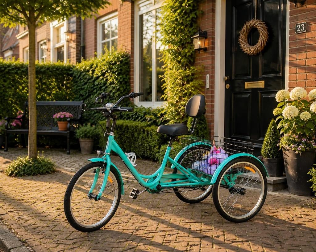 Nieuwe 24-inch Volwassen Driewieler met 7 versnellingen, Fietsen en Brommers, Fietsen | Driewielfietsen, Ophalen, Nieuw, Velgrem