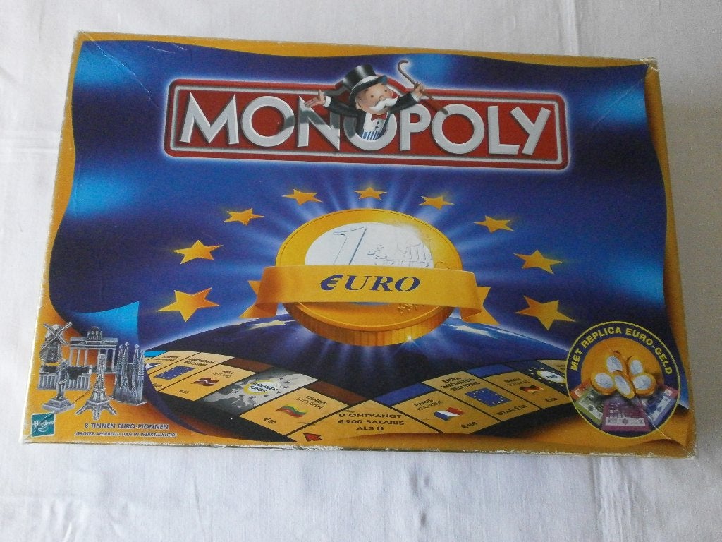 Monopoly Euro Editie, Vijf spelers of meer, Ophalen of Verzenden, Gebruikt, Parker