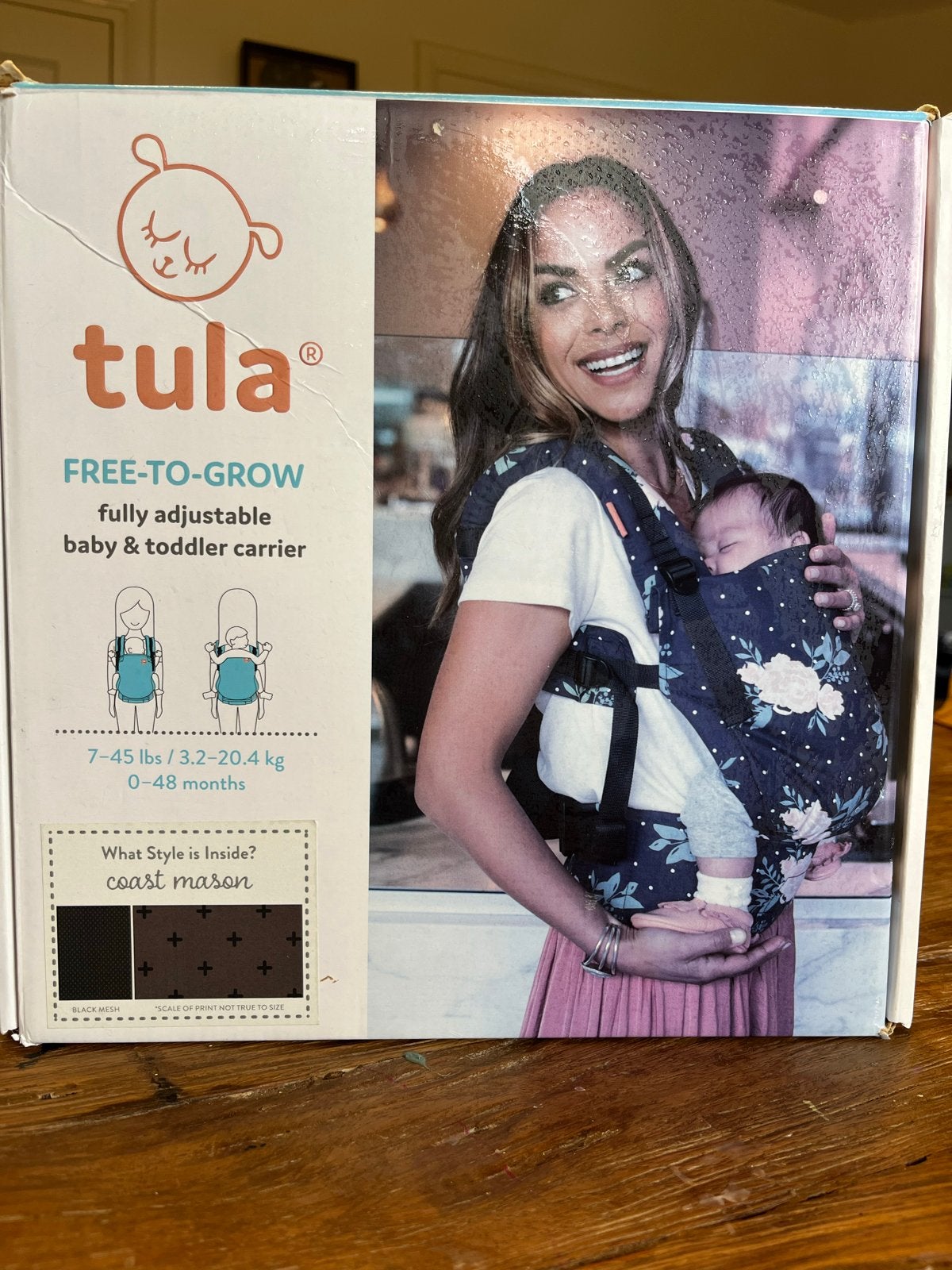 Tula Free-to-Grow draagzak - Coast Mason, Kinderen en Baby's, Overige merken, Buik of Rug, Ophalen of Verzenden, Zo goed als nieuw