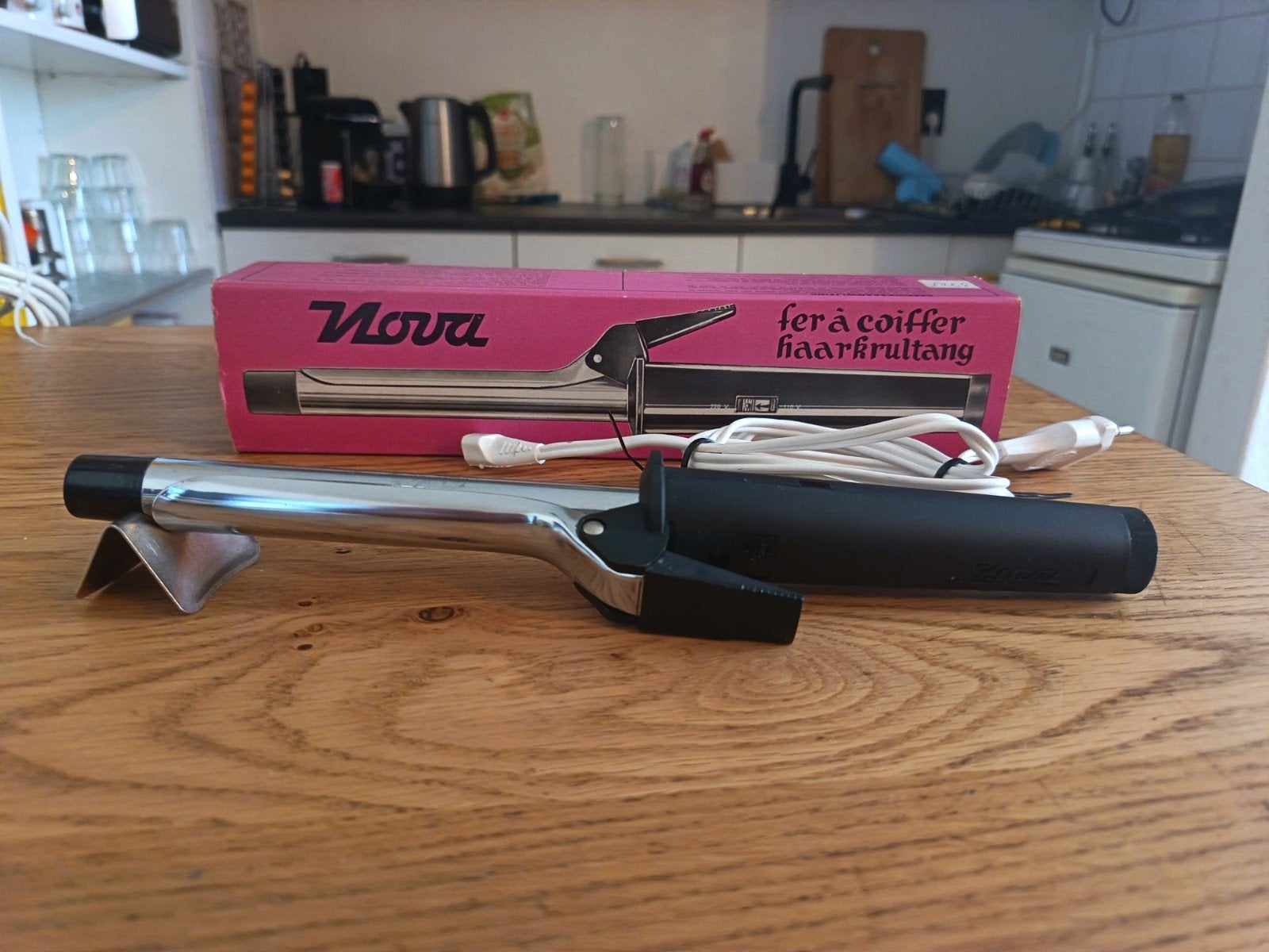 Vintage Nova Haarkrultang - Nieuw in doos, Witgoed en Apparatuur, Ophalen of Verzenden, Nieuw, Haarverzorging