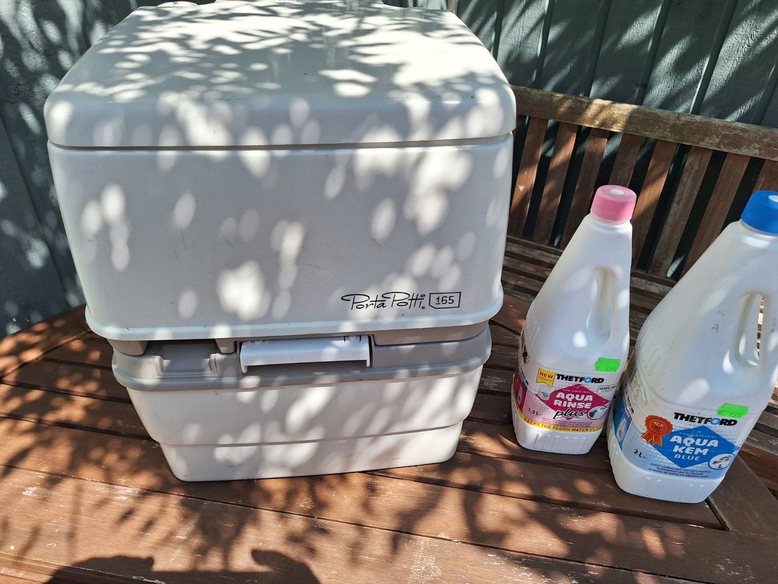 Porta Potti 165 met schoonmaakmiddelen, Ophalen, Gebruikt