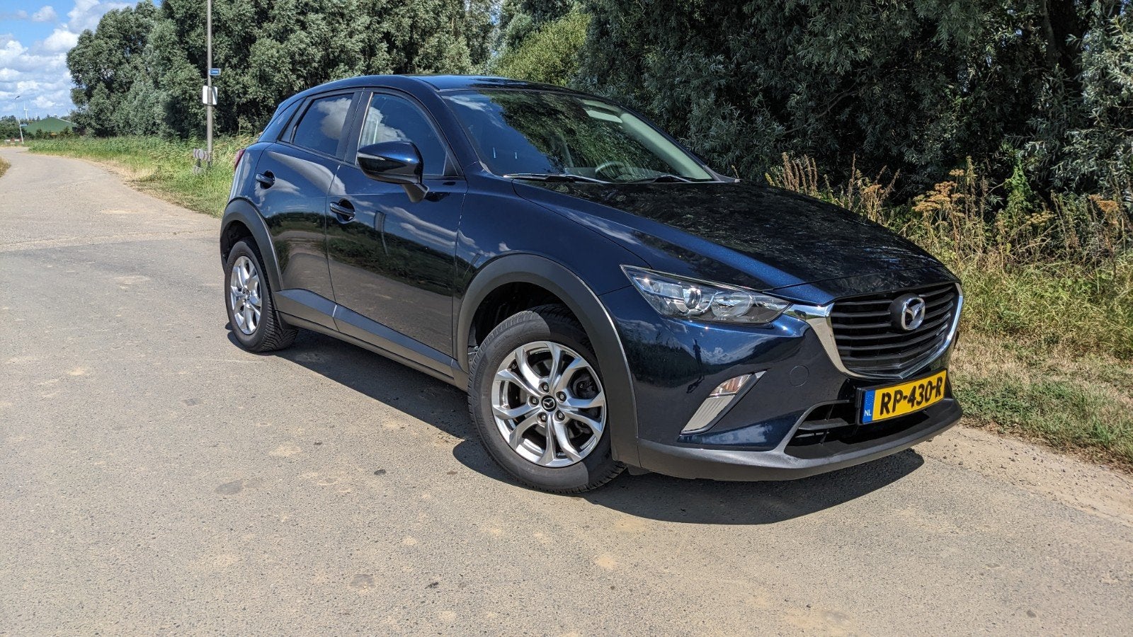 Mazda CX-3 2.0 SkyActiv-G 120 TS+ 88KW 2018 Blauw, Auto's, Voorwielaandrijving, 1998 cc, Stof, Zwart