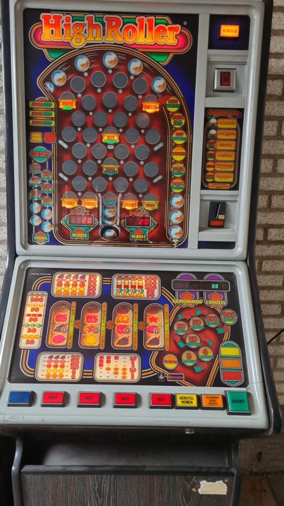 High Roller gokkast automaat - defect, Verzamelen, Gulden, Ophalen, Gebruikt