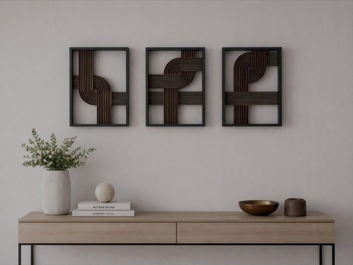 Geometrische Wanddecoratie - Aanpasbaar in Kleur & Maat, Ophalen of Verzenden