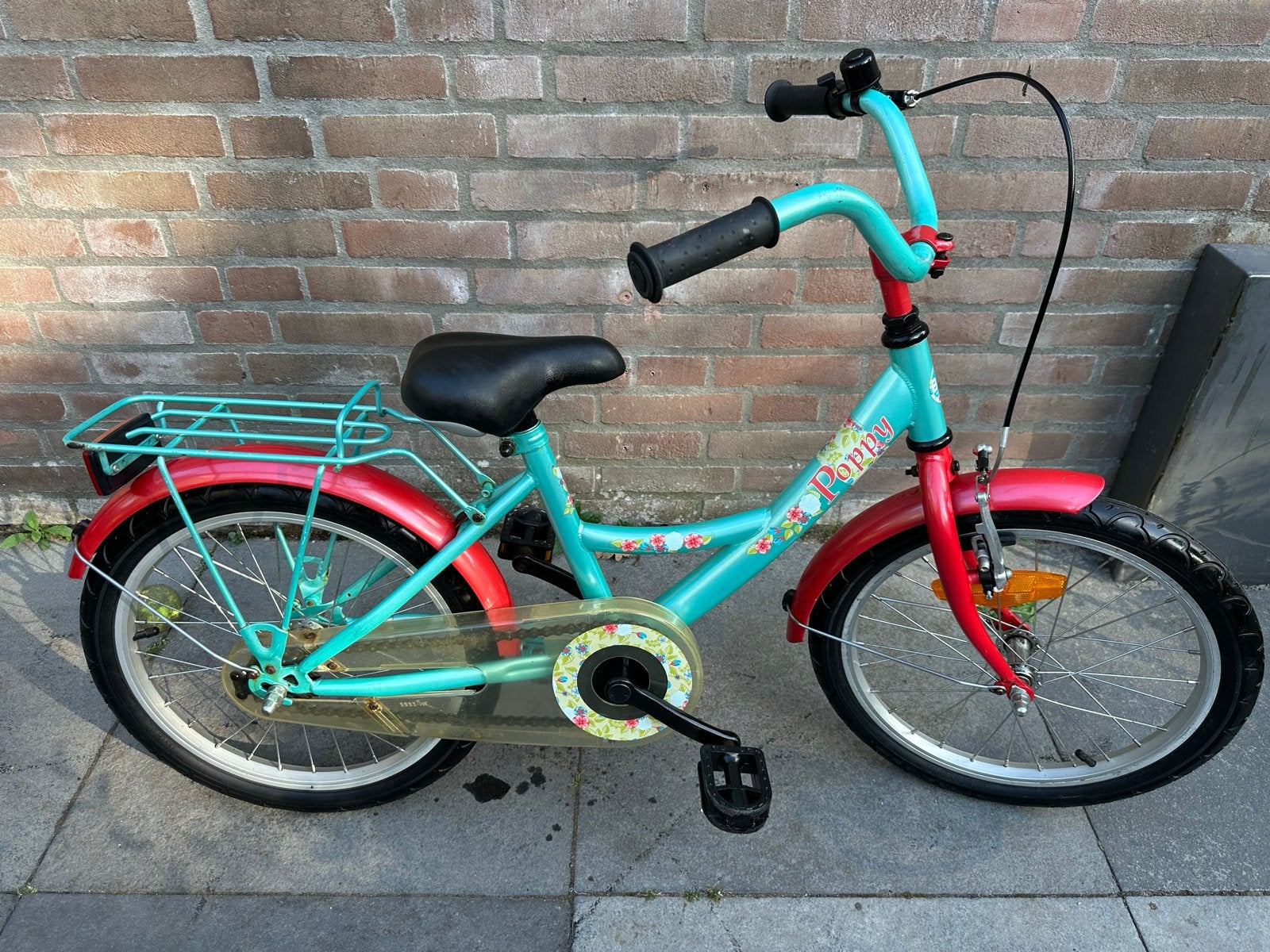 Poppy kinderfiets 16 inch, Fietsen en Brommers, Ophalen, Zo goed als nieuw, 16 inch