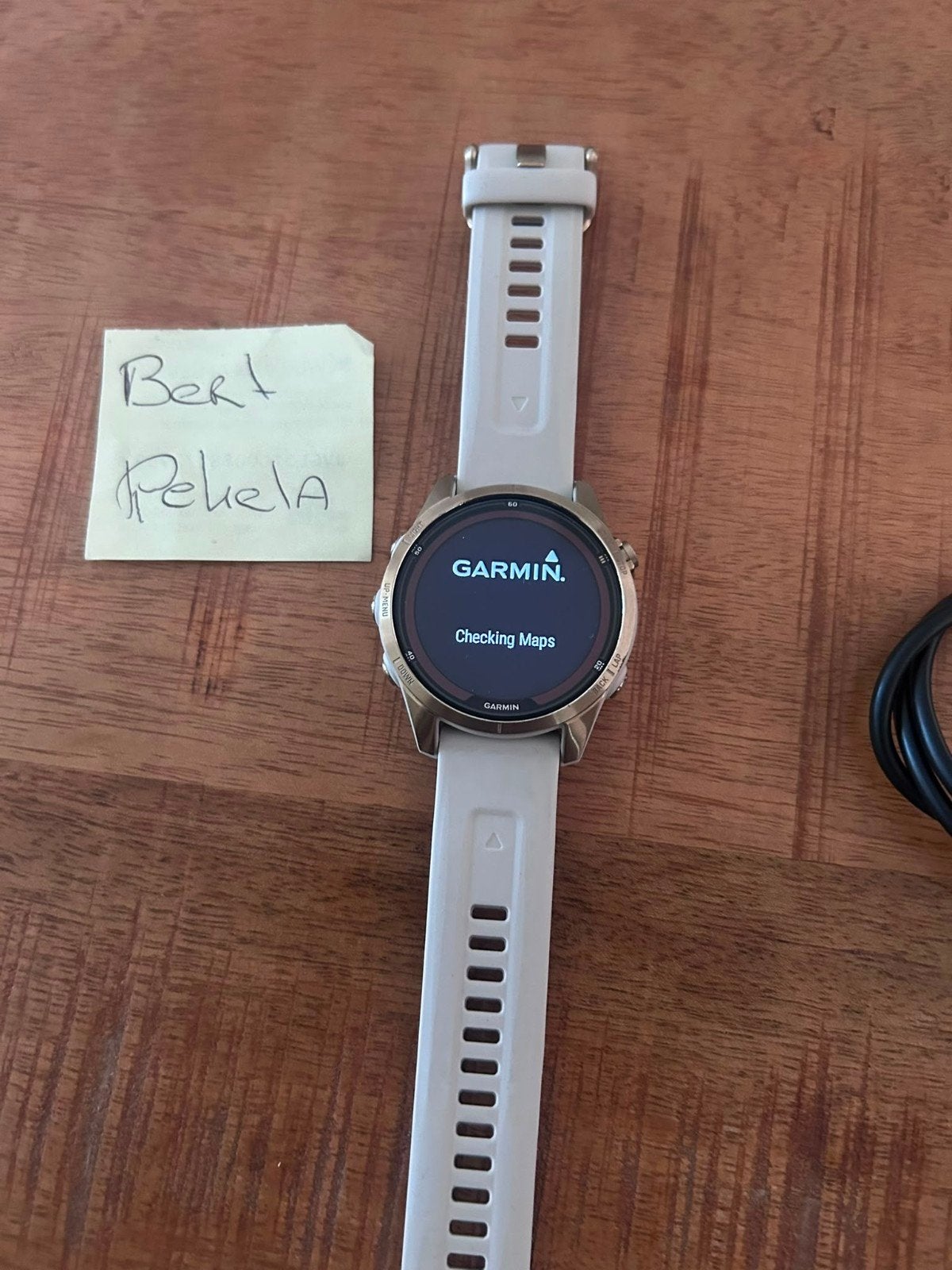 Garmin fenix 7s pro.sapphire, Ophalen, Zo goed als nieuw, Zwart, Android
