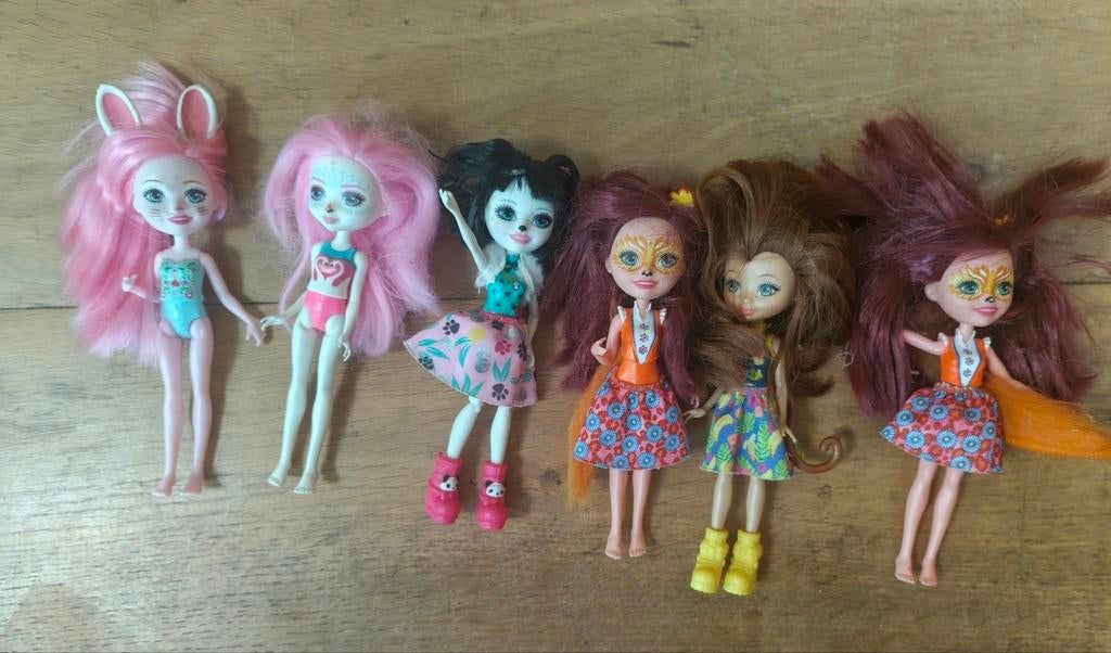 Enchantimals poppen 3 euro per stuk, Ophalen of Verzenden, Gebruikt, Overige typen