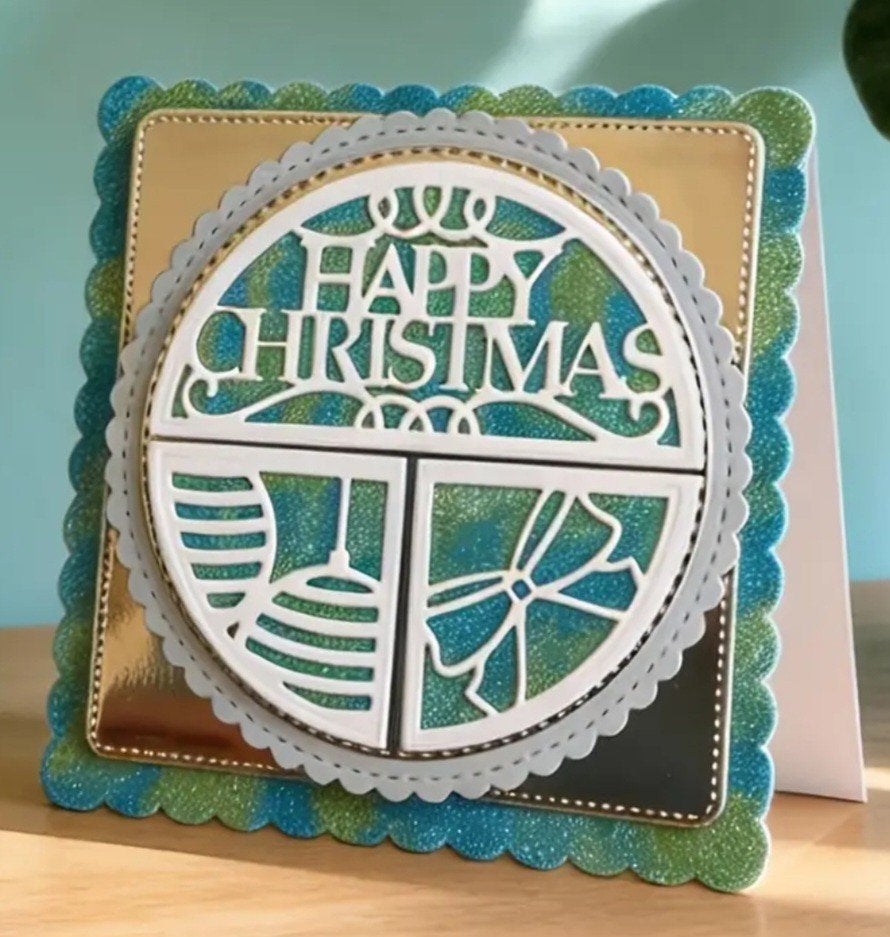 Nieuw  snijmal frame Happy Christmas, Ophalen of Verzenden, Koffie of Thee, Zegels, Bonnen of Punten