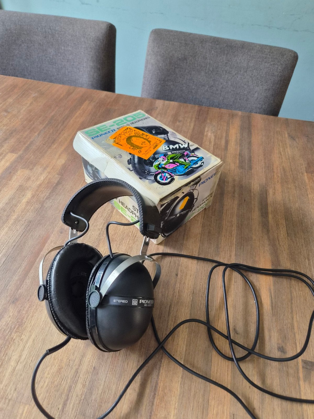 vintage pioneer SE-205 Stereo Hoofdtelefoon, Ophalen of Verzenden, Gebruikt, Over-ear, Zwart