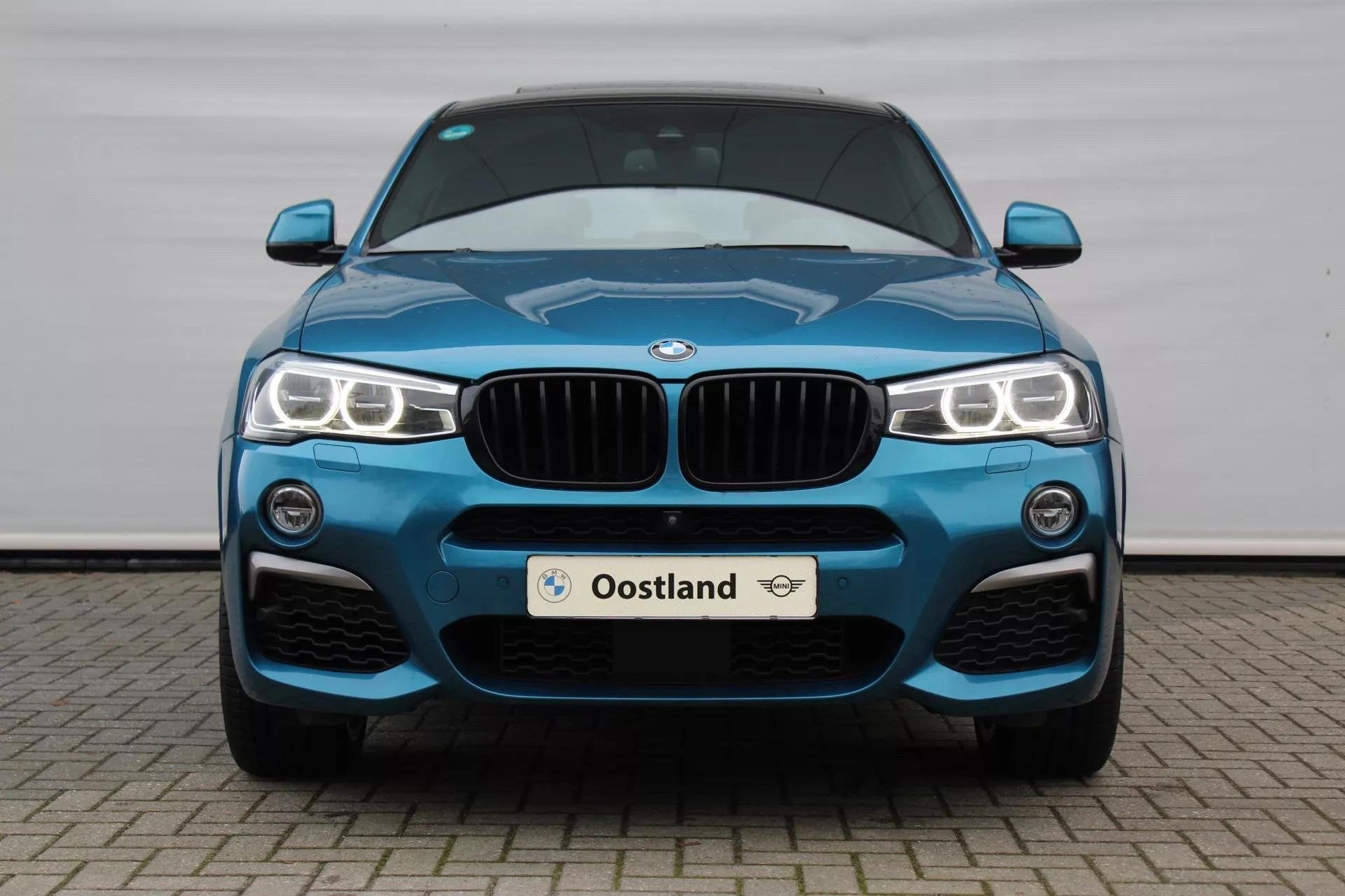 BMW X4 M40i High Executive M Sport Automaat / Schuif-kanteld, Auto's, BMW, Automaat, Gebruikt, Blauw, 1820 kg