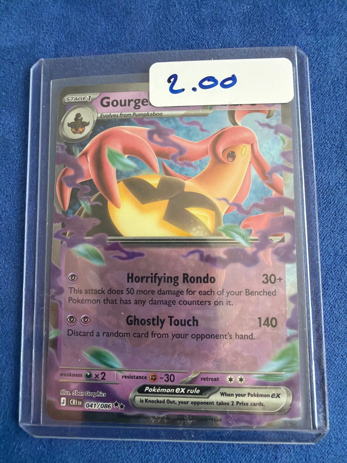 Gourgeist Pokémon kaart (041/086) - XY BREAKthrough, Ophalen of Verzenden, Zo goed als nieuw, Losse kaart