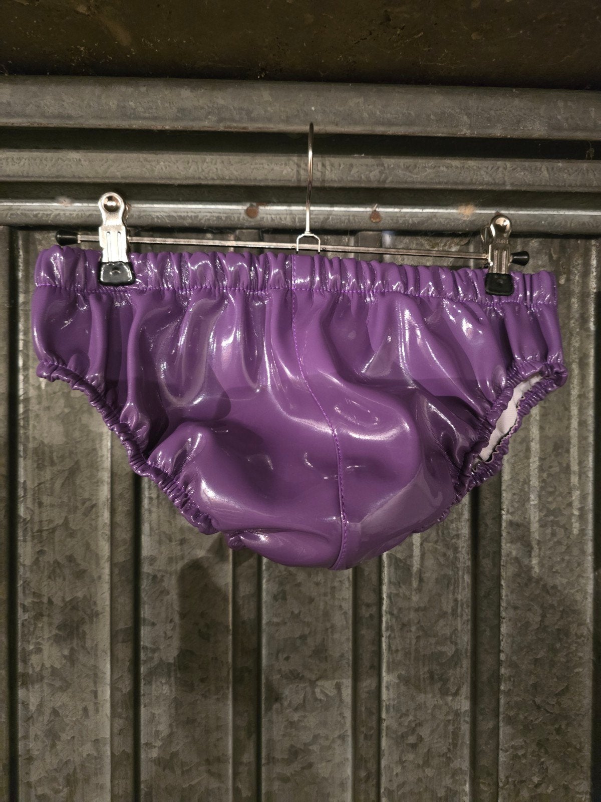 Nieuwe paarse lak slip - maximale taille 42 cm, Kleding | Heren, Ondergoed, Verzenden, Paars, Slip