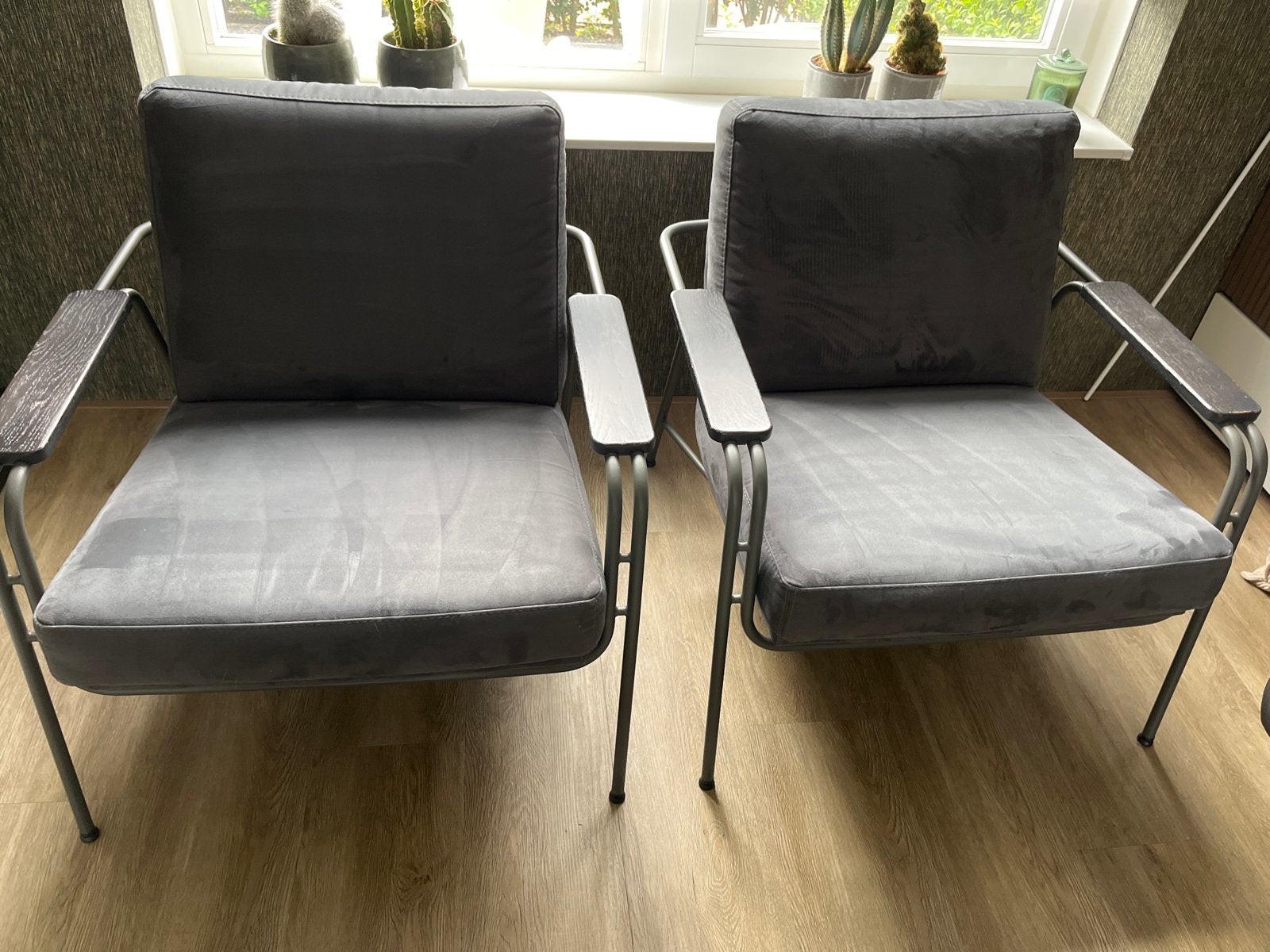 2 Stuks Bert Plantagie Tibbe Fauteuil - Stefan Steenkist, Huis en Inrichting, Stoelen, Ophalen, Gebruikt, Twee, Stof
