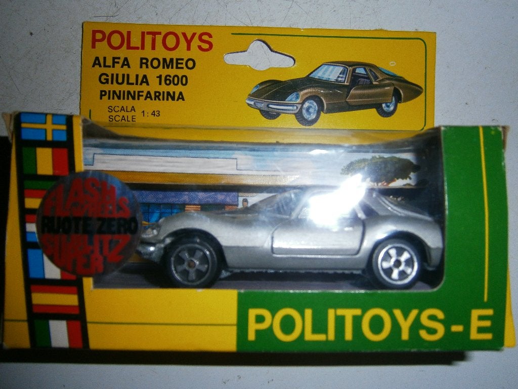 mooie Alfa Romeo Giulia 1600 Pininfarina Politoys met doosje, Ophalen, Gebruikt, Auto, Overige merken
