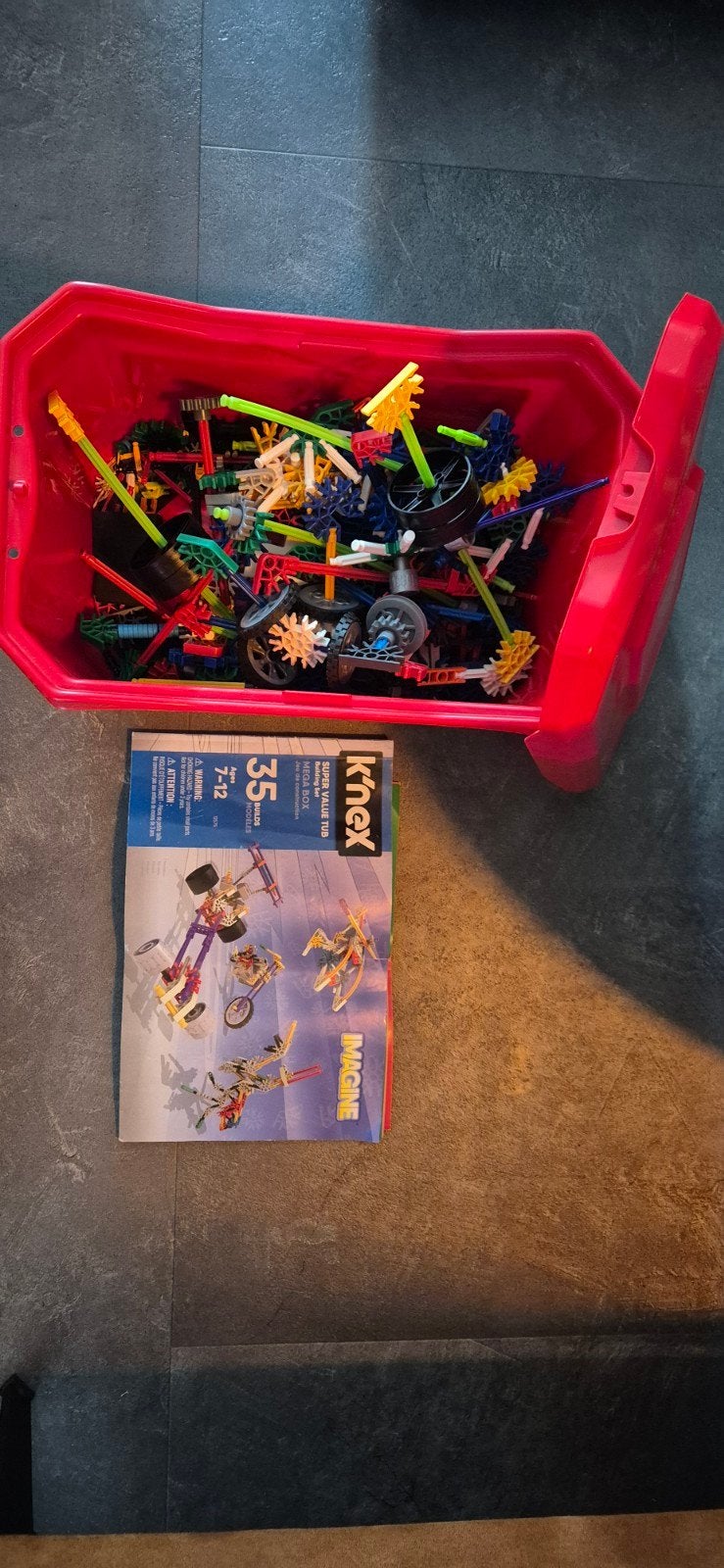 K'nex Super Value Tub - 521 onderdelen, Ophalen of Verzenden, Gebruikt, K'nex